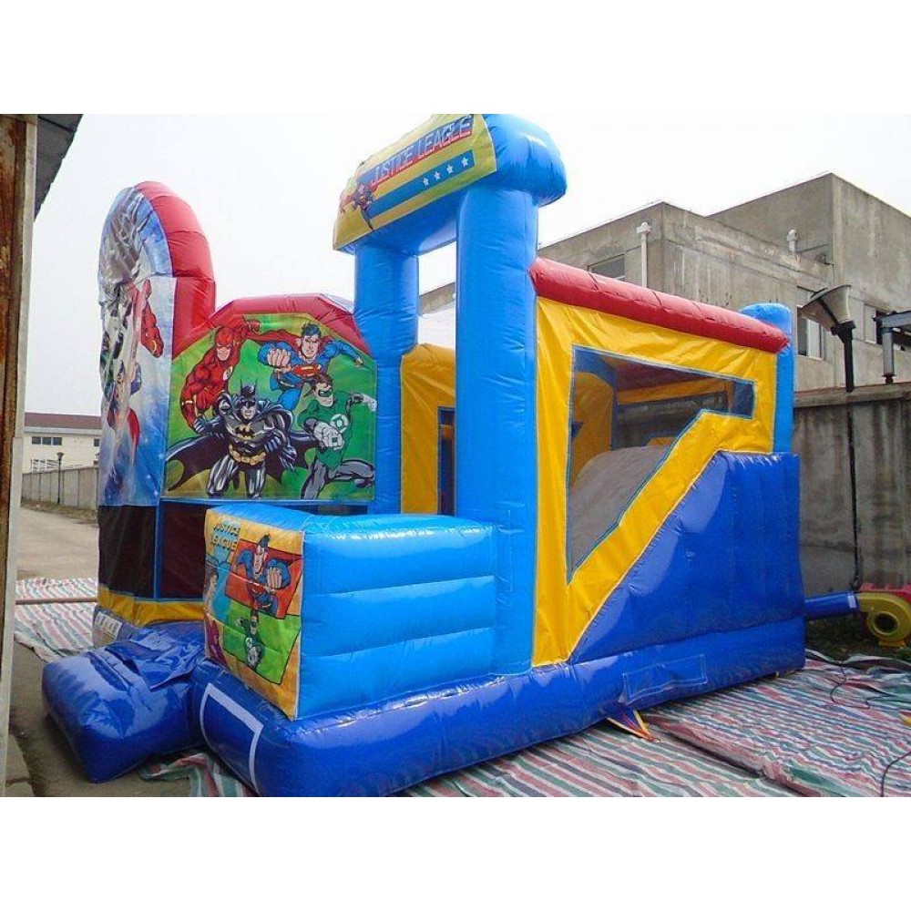 bouncing house with slide