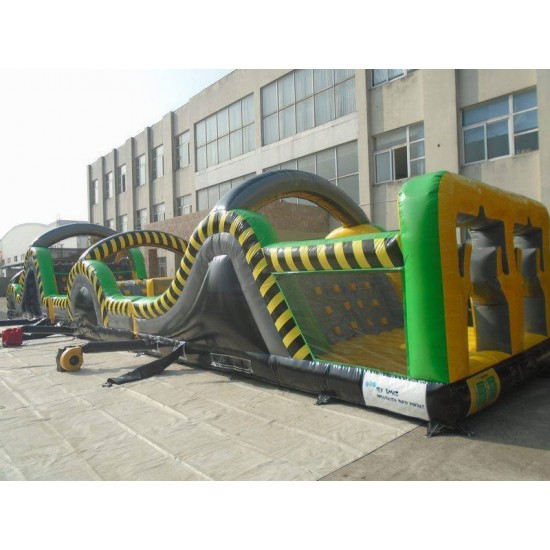 95ft Toxic Rush Inflatable Obstacle Course