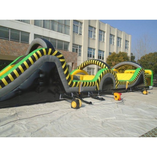 95ft Toxic Rush Inflatable Obstacle Course